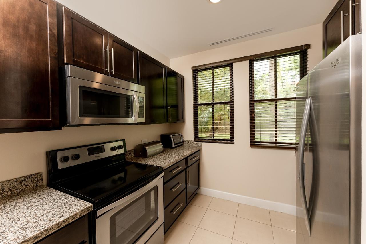 Fully equipped kitchen with stainless steel appliances
